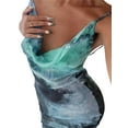 thumbnail image 5 of Coduop Women Elegant Bodycon Maxi Dress Spaghetti Strap Cowl Neck Tie Dye Backless Long Dress, 5 of 9