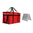 thumbnail image 4 of Bolsa Térmica para Entrega de Alimentos, Bolsa de Supermercado, Soporte Térmico, Calentador de Pizza con Base para Compras, Catering Profesional, rojo, 4 of 8