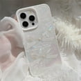 thumbnail image 2 of Designed for iPhone Case,Cute Bow Pearl Shell Pattern Shockproof Protective Cover Phone Case (iPhone 13,White), 2 of 5