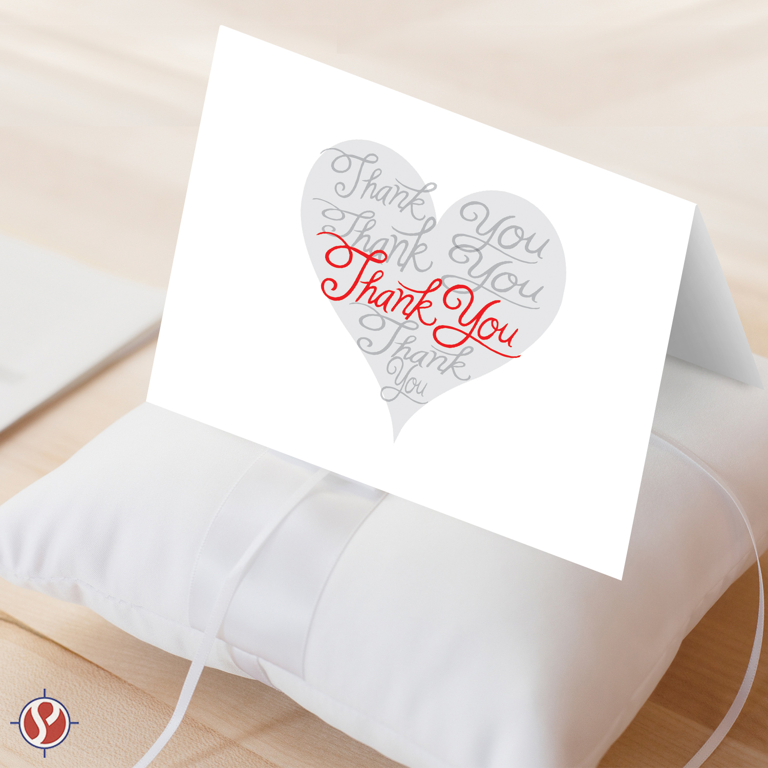 Thank You Greeting Cards and Envelopes, Beautiful and Romantic Love Hearts Valentine’s Day Greetings for Husband, Wife, Boyfriend, or Girlfriend | 4.5” x 6” (A6 Size) | 25 Cards & 25 Envelopes