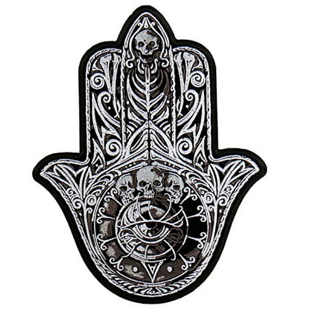 Hand Of Fatima, High Thread Exceptional Quality Embroidered Iron-on / Saw-on Rayon PATCH - 4