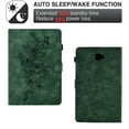 thumbnail image 3 of Allytech Case for Samsung Galaxy Tab A 10.1 inch 2016 Model (SM-T580/ SM-T585/ SM-T587), Auto Sleep Wake Smart Card Slots Pen Holder Magnetic Snap Flip Stand PU Leather Case, Green, 3 of 10