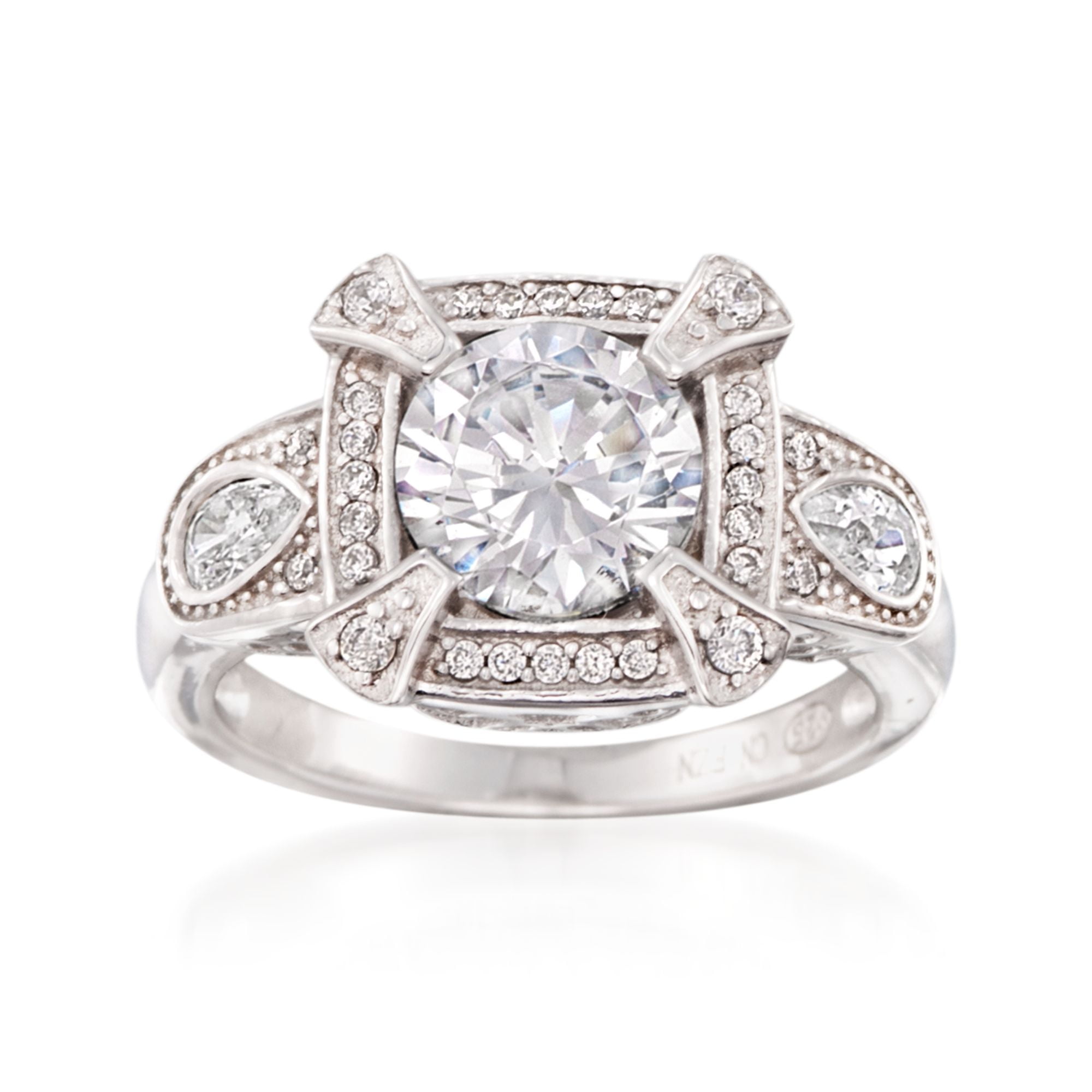 Ross-Simons 2.70 ct. t.w. CZ Ring in Sterling Silver - Walmart.com