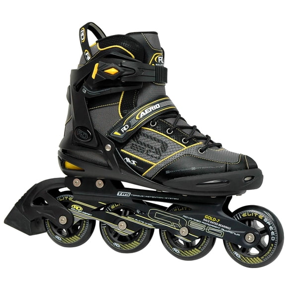 Patines en línea Roller Derby AERIO Q-60 Negro/Amarillo Talla 6