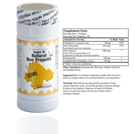 - Natural Bee Propolis (200 Softgels)