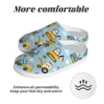 thumbnail image 6 of Disketp Building Truck Women's Men's Slippers Plush Slip-On House Slipper for Winter Indoor Soft Cushion Non-slip Fluffy Slides Slippers-39/40, 6 of 7