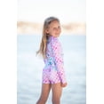 thumbnail image 2 of Millie Loves Lily Girls Pink Octopus Rashquard With Skirty Bottom and Shorts, Big Girls Size 6, 3-pcs, UPF 50+, 2 of 6