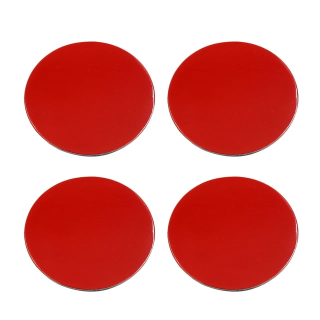 Etiqueta Engomada DeTapa De Eje De Centro De Rueda 4Pcs 45mm Rojo Calcomanía Distintiva De Emblema