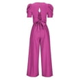 thumbnail image 6 of Women's Dressy Jumpsuits Women's Casual Solid Color Loose Wide Leg Jumpsuit Lightweight Womens Pants Jumpsuit Womens Pants Casual Dress Pants Women, 6 of 6