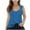 Blue, variant on yillto Girls Tank Top Summer Cute Sleeveless Crew Neck Shirts Casual Hollow out Tee Blouses Clothes