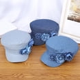 thumbnail image 5 of Flower Hat Girl Cabbie Hat Fashion 2000s Hat Women Sun Hat Girl Photography Hat Casual Headwear, 5 of 9