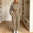 thumbnail image 5 of Bovxnpu Womens 2 Piece Outfits Tracksuit Sets Hooded Long Sleeve 2 Piece Casual Sportwear Set Matching Outfits, 5 of 9