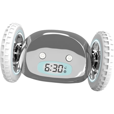 Extra Super Loud Alarm Clock for Heavy Sleepers Adults Kids Teens Bedroom, Move Jump Roll Run Away