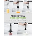 thumbnail image 5 of 6-in-1 Immersion Blender Handheld 1000W 20-Speed & Turbo Mode, Scratch Resistance Hand Blender with Dough Hooks, Egg Beaters, Whisk, 800ml Beaker, 600ml Chopper Titanium Blades, BPA-Free, Silver, 5 of 5