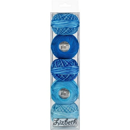 - Handy Hands Lizbeth Specialty Pack Cordonnet Cotton Size 20-Turquoise Twist 5/Pkg