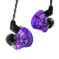 thumbnail image 1 of Auriculares CCZ Melody In Ear Monitor 1DD 1BA Drivers, color morado, 1 of 9