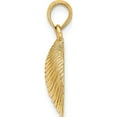 thumbnail image 2 of 14K Yellow Gold Textured Clam Shell Charm (24 X 15.9) Made In United States k7534, 2 of 5