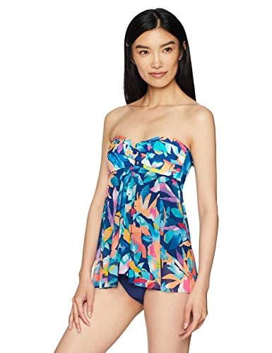 US: 8 Profile by Gottex Womens Cocoon Bandeau Flyaway One Piece 