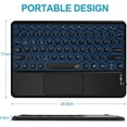 thumbnail image 3 of Teclado Bluetooth multidispositivo con panel táctil, teclado inalámbrico portátil recargable para tableta Adepaton HMKY243, 3 of 7