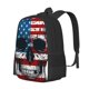 thumbnail image 1 of Easygdp American Flag Skull Mochila de Gran Capacidad Minimalista Ideal para Escuela, Viajes y Uso Diario, 1 of 6