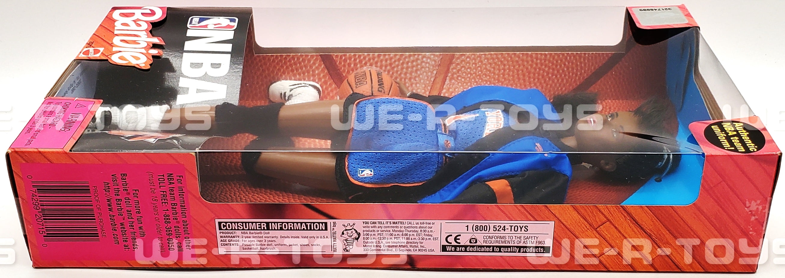 Barbie NBA New York Knicks Doll 1998 Mattel No. 20715 NRFB