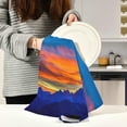 thumbnail image 6 of Dreamtimes Sunset and Mountain Kitchen Dish Towels 4 Piece,Absorbent Soft Dishcloths Towels Reusable Hand Towels Quick Drying Cleaning Cloth, Tea Towels,18" x 28", 6 of 7