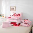 thumbnail image 6 of Manfei Romantic Love Balloon 7pcs Bedding Comforter Set,Western Valentine'S Day Queen Bedding Sets,Pink Red Queen Sheet Sets For Girls,Microfiber Bedroom Decor Reversible, 6 of 8