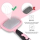 thumbnail image 3 of Cepillo Slicker grande, rotación de 360 grados, cepillo Slicker flexible para perros de pelo largo, cepillo Slicker para perros y gatos, cepillo Teezer para mascotas (grande, rosa) oso de fresa Electrónica, 3 of 5