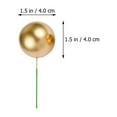 thumbnail image 4 of MasteelfCA 24pcs Creative Ball Shape Cake Toppers Creative Cake Picks Cupcake Toppers (Golden), 4 of 8