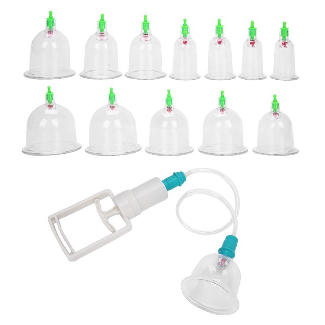 Juego de terapia de ventosas ventosas de masaje de 12 piezas ventosas de vacío Schropfset de 12 piezas para el hogar del anciano ANGGREK Otros
