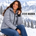 thumbnail image 7 of Steve Madden Womens Packable Quilted Winter Puffer Jacket with Hood, 7 of 7