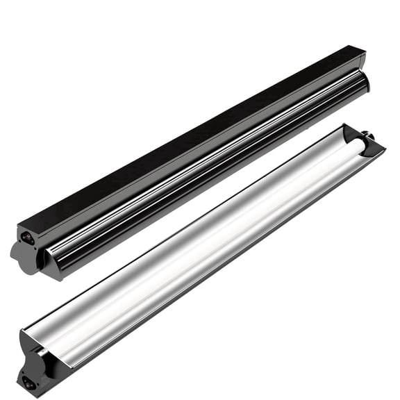 T5 UVB Reptile Light Fixture Combo Kit, 24W UVA UVB Fluorescent Tube, 10.0 UVB for Bearded Dragons, Tortoises, and Desert Reptiles, 22-inch Hood