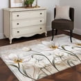 thumbnail image 3 of Area Rugs 2.7'x5', Vintages Flowers Carpet for Living Room Bedroom Dining Room, Country Farmhouse Retro Botanical Floral Throw Kitchen Rugs Non Slip Washable Rectangle Indoor Outdoor Rugs, 3 of 8