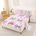 thumbnail image 2 of spefrowx Inspirational Style Quote Bed Sheets for Teens, Pink Princess Bow Full Size Sheets, 4 Pieces, 1 Flat Sheet, 1 Fitted Sheet and 2 Pillowcases, 2 of 6