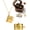 Gold, variant on Granddaughter Book Necklace - The Most Beautiful Chapter 6 Pages Engraved Locket, Titanium Steel Pendant Jewelry Gift from Grandma with Heart Wooden Box for Graduation Birthday