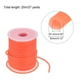 thumbnail image 2 of Uxcell Rubber Cord 27 Yards 3mm Dia 1.5mm Hole Orange Hollow Tubing for DIY Craft Making, 2 of 6