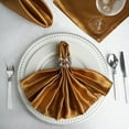 thumbnail image 2 of Balsa Circle 50 Pieces 20" Antique Gold Satin Dinner Napkins Wedding Party, 2 of 6