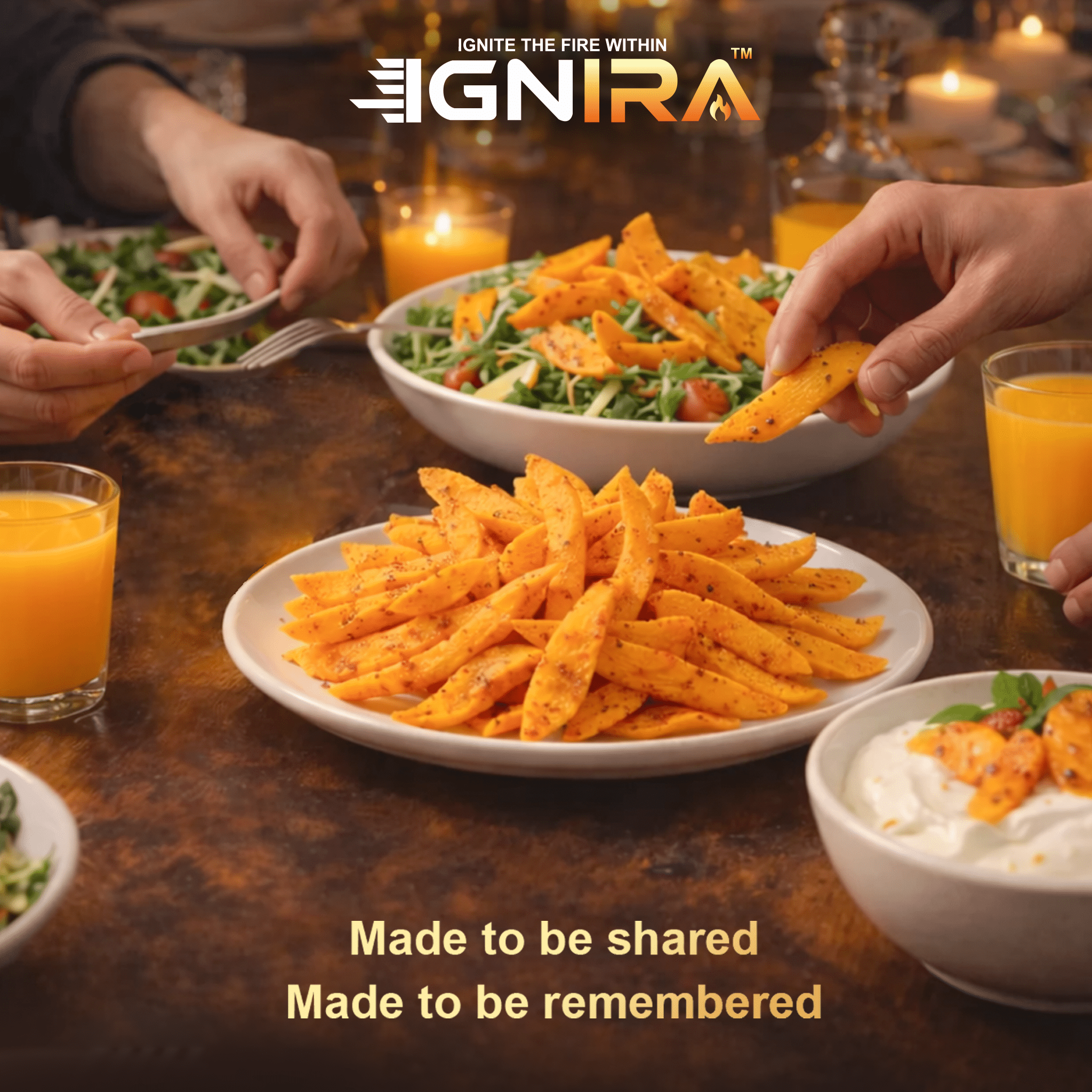 (3 pack) IGNIRA Spicy Dried Mango with Chili