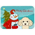 thumbnail image 1 of Carolines Treasures BB1878CMT Snowman With Buff Poodle Kitchen & Bath Mat, 20 x 30, 1 of 1