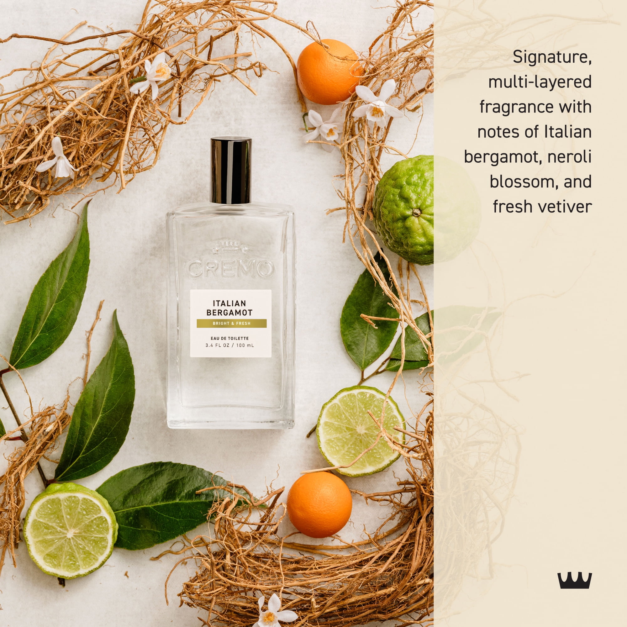 Cremo Spray Cologne, Italian Bergamot, 3.4oz