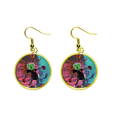 thumbnail image 1 of Mareado y caída primera Art Ear Dangle Golden Drop Earring Jewelry Mujer Unbranded M, 1 of 3