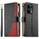 thumbnail image 2 of Funda cartera GANGXUN para OPPO Reno 13 , cuero PU con tarjetero, cremallera, correa de mano, soporte y protección 715°, 2 of 6