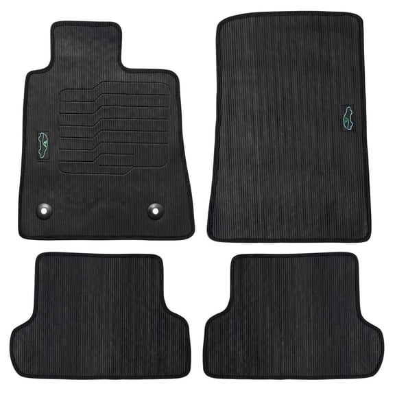 All Weather Floor Mats for 2016 to 2025 Chevrolet Camaro, Front and Rear - ecoMats