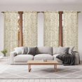 thumbnail image 6 of Beige Flowers Kitchen Curtain for Berdoom Living Room Cafe 72 Inch Length, Spring Floral Farmhouse Retro Art Tiers Curtains Light Filtering Drapes Rod Pocket Window Treatment 2 Panels 52"Wx72"L, 6 of 8