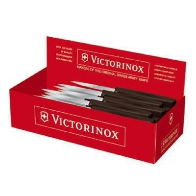Forschner Fibrox Handle Knives FORSCHNER 24 Piece 3-1/4-inch Straight Paring Knife Set Black Handles Model 46654 (Replaces 88654) ()