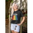 thumbnail image 3 of Gay Rainbow Pride Flag LGBTQ Rights Plus Size Crewneck Graphic Tee Shirt Brisco Brands 3X, 3 of 5