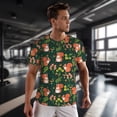 thumbnail image 3 of Wukai Forest Squirrel Print Men's Short-Sleeved Mesh T-Shirt,Quick-Dry Short Sleeve Workout T-Shirt-Large, 3 of 8