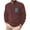 #239-Red, variant on Men's Long Sleeve Pullover Hoodie Sweatshirt Solid Color Embroidered Patch Crewneck Casual Soft Comfort Essential Top Gifts for Father White 3X