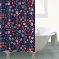 thumbnail image 4 of Pioneer Flower Floral Print Pattern Shower Curtain 72"x72" ,Bathroom Decorative Shower Curtains Set with 12 Hooks,Modern Waterproof Washable Shower Curtain, 4 of 6