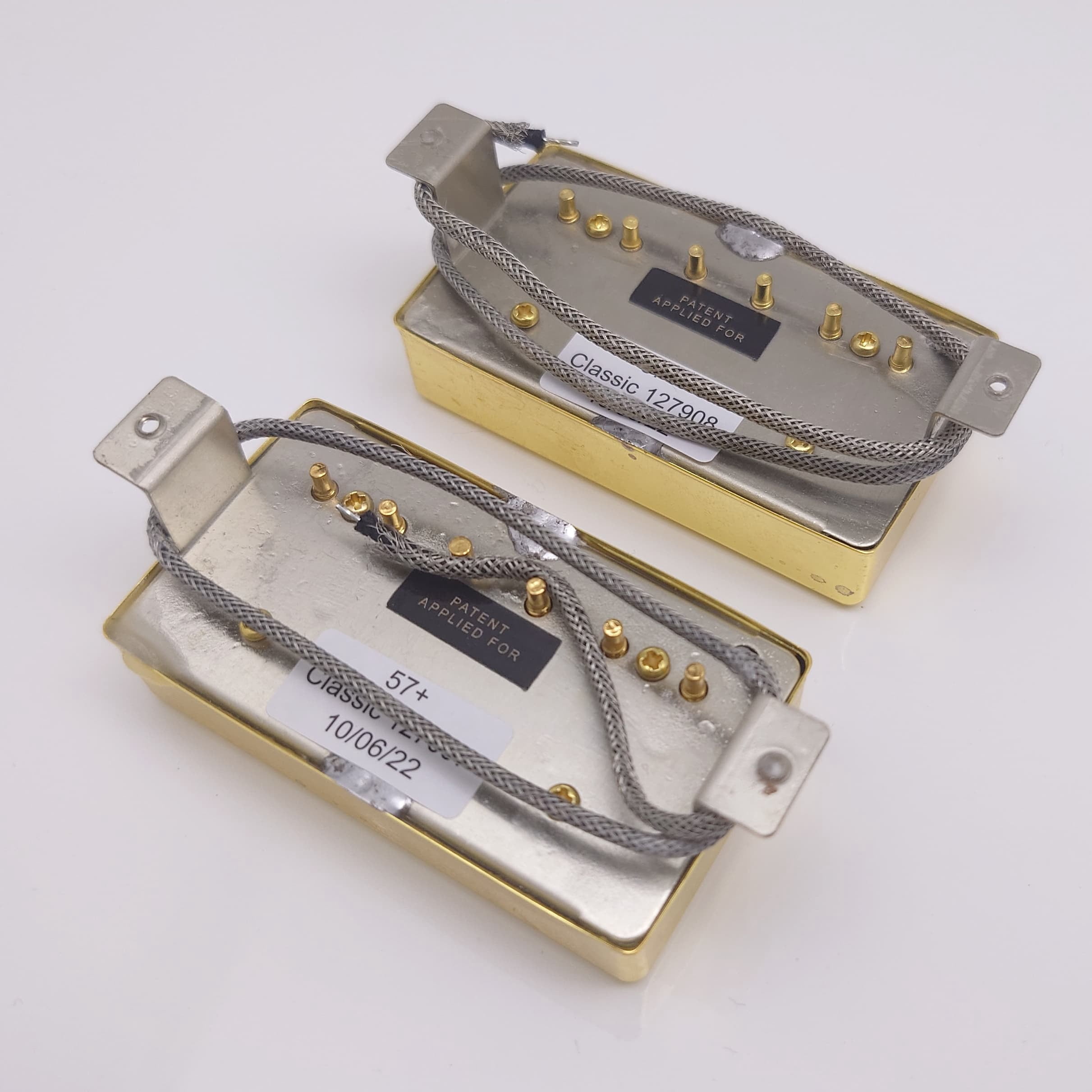 Classic 57 Guitar Humbucker Pickups Set, 2C with 2V2T Wiring Harness for Les Paul style Guitar